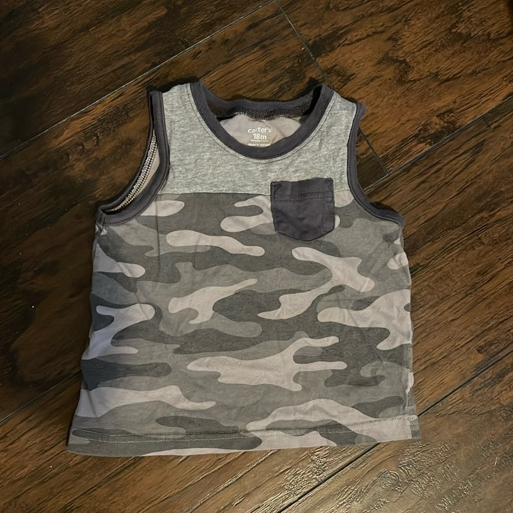 Carters Camo Tank top size 18 months